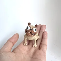Artisan 3D Printed Dog Figurine - Elegant Room Decor & Unique Gift (Dark Khaki)