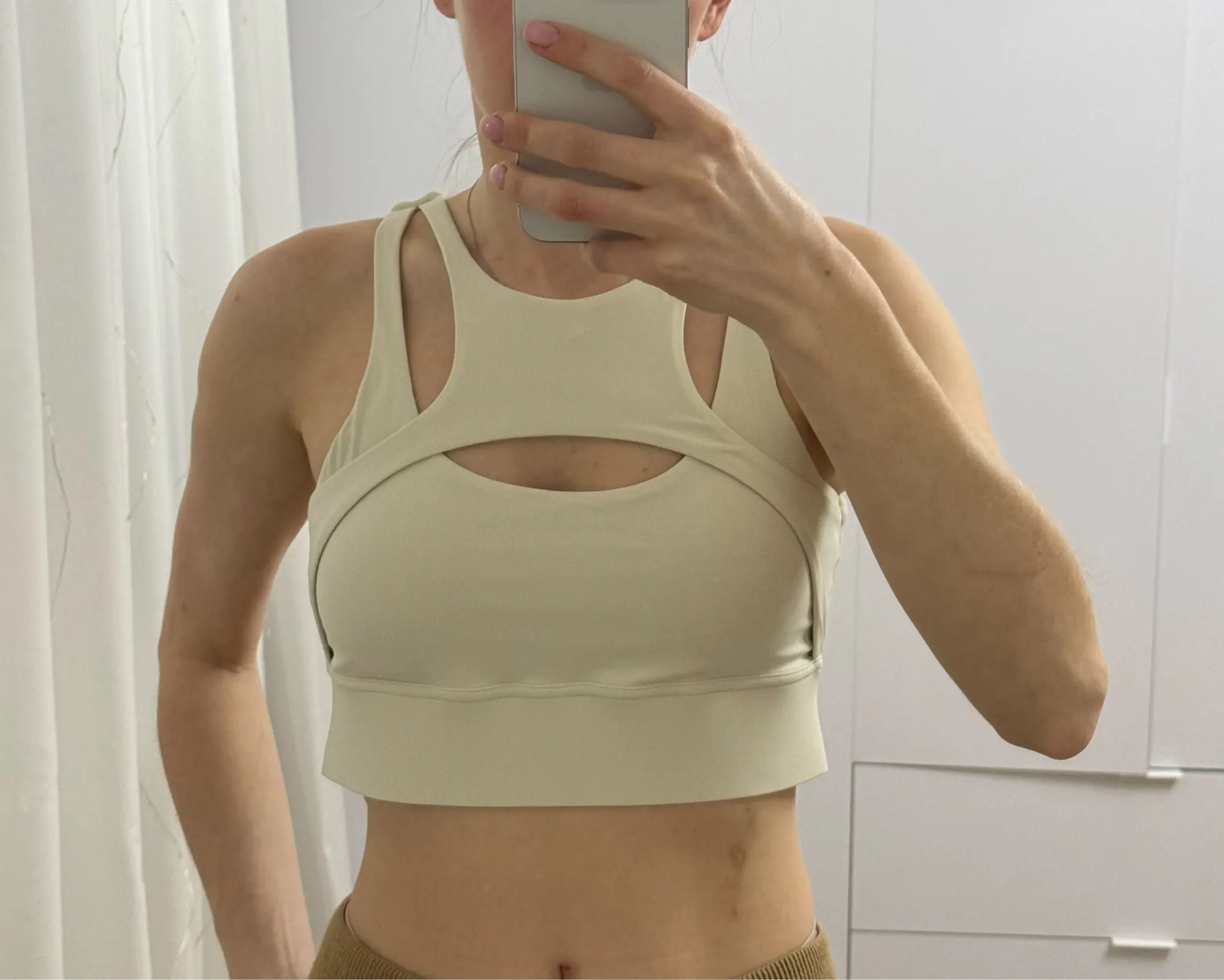 Women's Compression Cross Strap Sports Bra photo review
