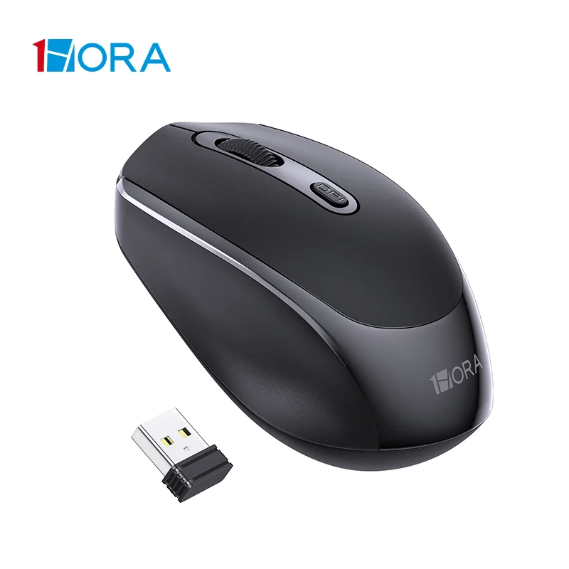 Mouse Ultra Silencioso Sem Fio, Bluetooth USB, Ampla Compatibilidade, 10 Metros de Jogo e Plug, 1Hora, 2.4GHz