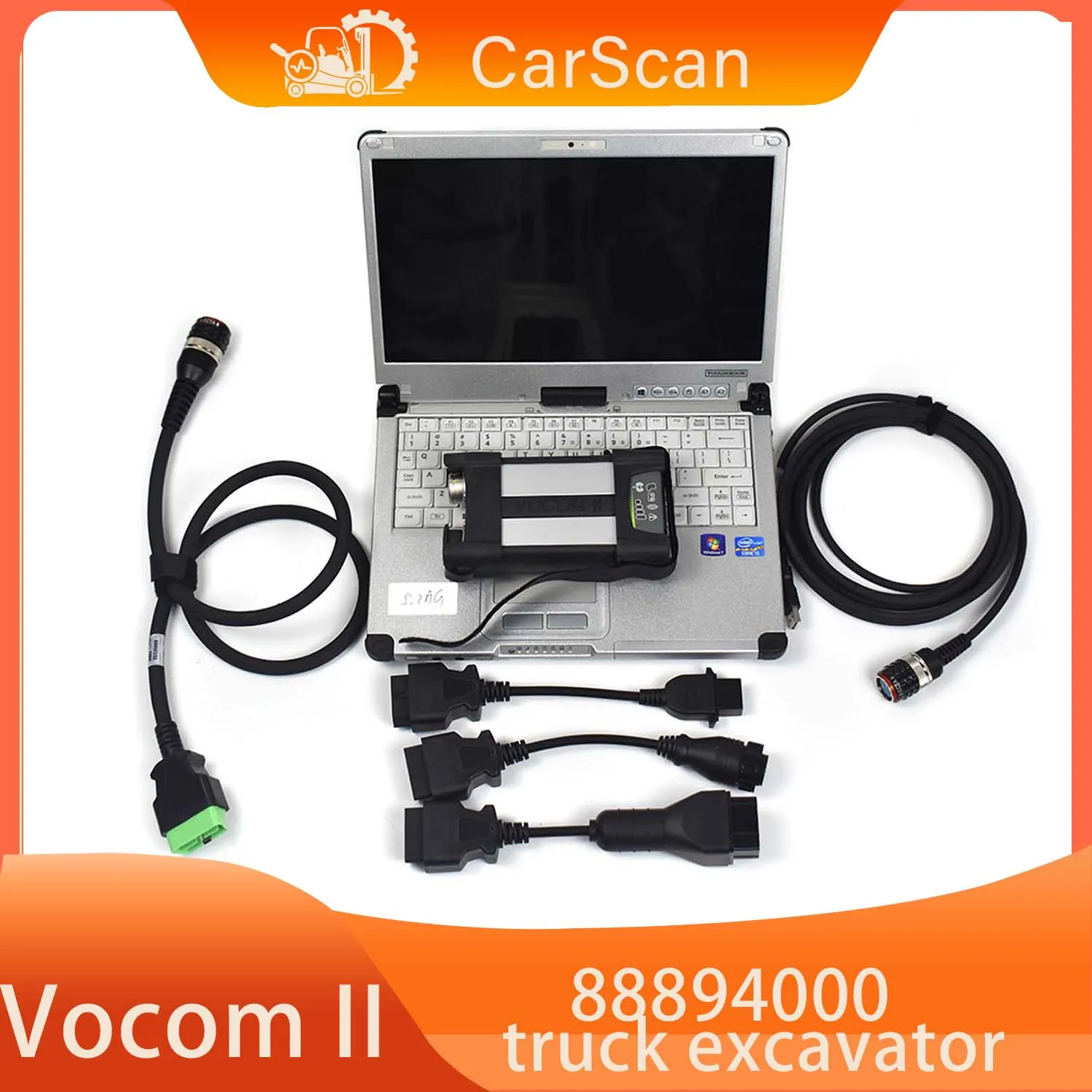 

V2.8.150 Vocom II 88894000 Communication Vocom2 Tech Tool DIAGNOSTIC KIT (88894000) Bus Construction Equipment diagnostic tool