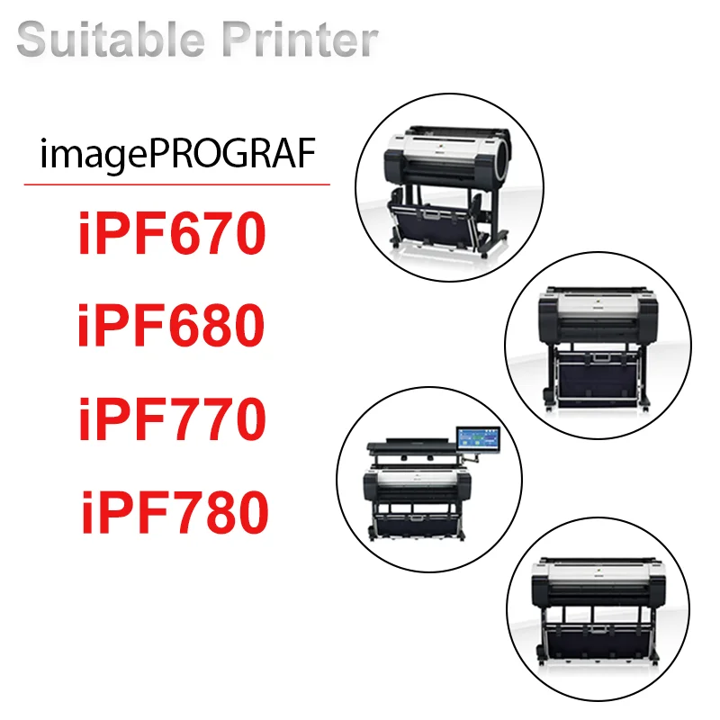 ARC Chip PFI107 PFI 107 PFI-107 Ink Cartridge for Canon IPF670 IPF680 IPF685 IPF770 IPF780 IPF785 IPF670 IPF770 Printer Chips cartridge chip