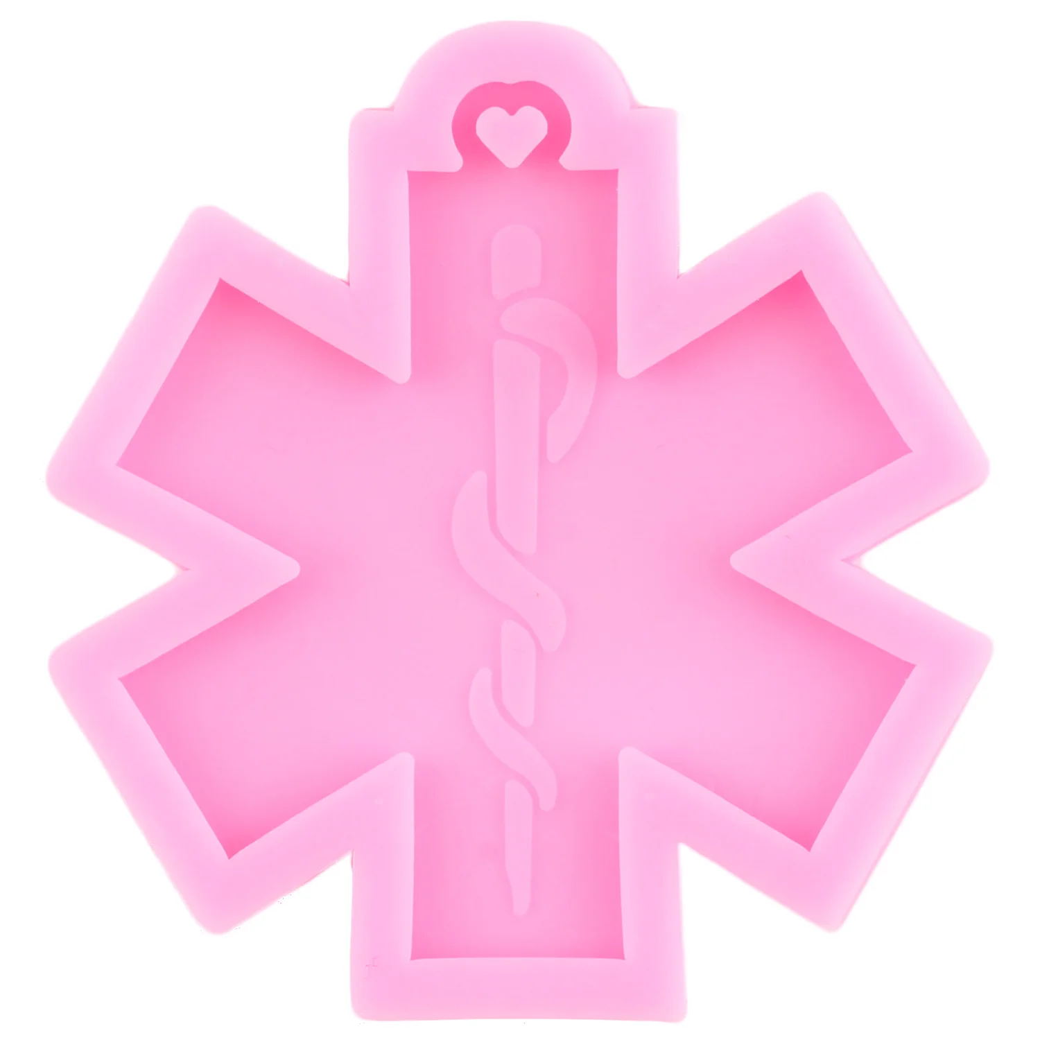 Nurse Shirt Heart Stethoscope Craft Epoxy Resin Molds DIY Medical Emblem Doctor Theme Silicone Mold Silicone Mold For Keychain Jewelry Mould