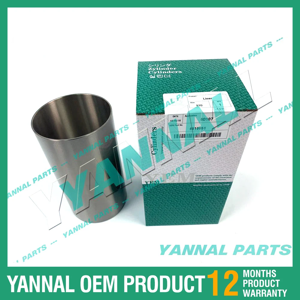 

6D107 Cylinder Liner For Komatsu Engine Spare Part