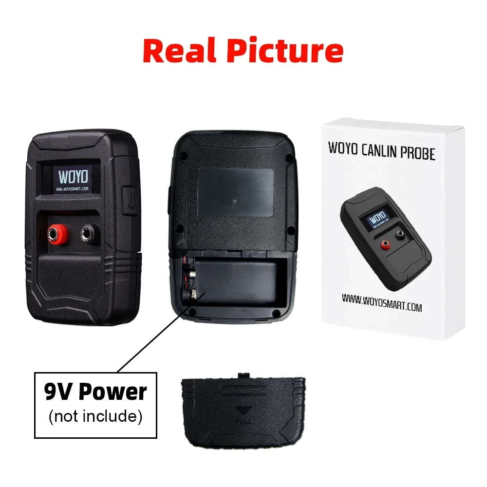 WOYO CAN BUS Analyzer Automotive Tool for All Cars CAN Tester Box Vehicle Repair Help Automatic Recognize CAN-H/CAN-L LIN Tester