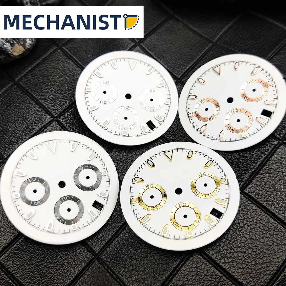 

Mechanic-32.5MM циферблат, модифицированный серебристый/черный/золотой/розовое золото, асептический, буквально адаптируется к мужским кварцевым часам VK63