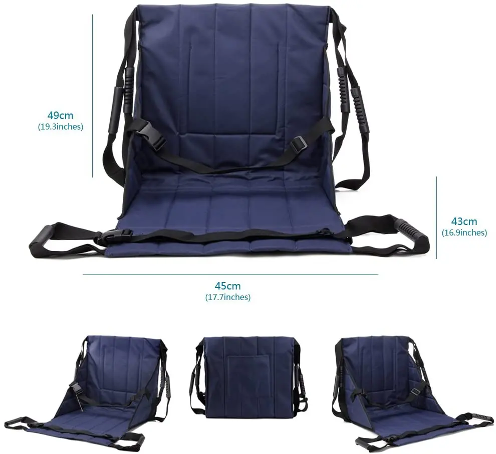 Patient Transfer Sling Seat Pad Medical Mobility Emergency Wheelchair Transport Belt Nursing Belts for Elder Disabled 2