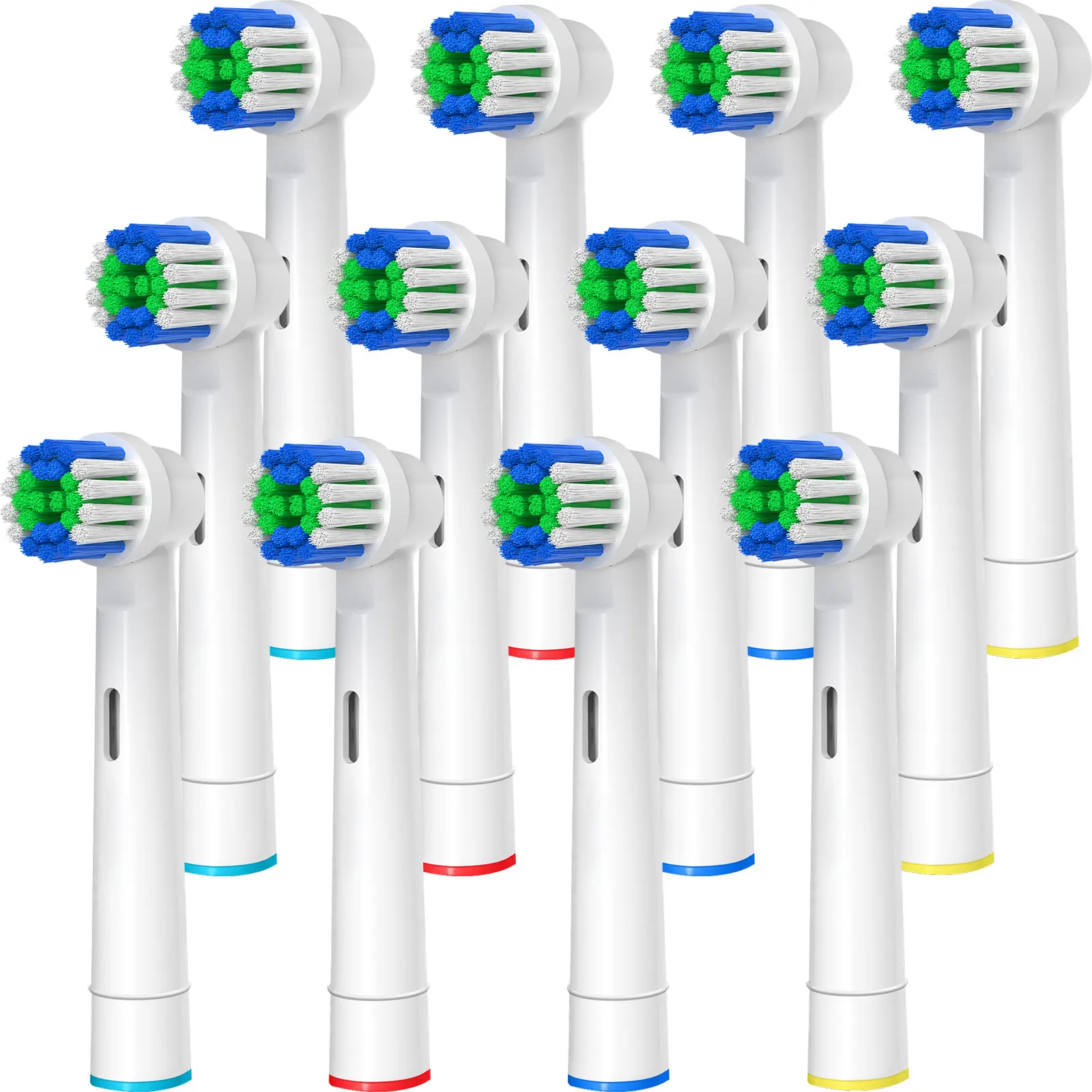 

Сменные головки для зубной щетки genцей, совместимые с Oral-B Braun, 12 профессиональных насадок для электрической щетки