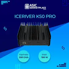 

BUY 3 GET 2 FREE New IceRiver KAS KS0 Pro Asic Kaspa Miner 200Gh/S With PSU
