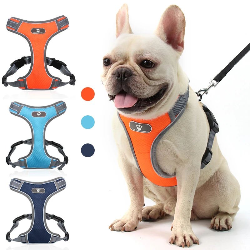 

Adjustable Dog Harness No Pull Pet Chest Strap Vest for Larger Dogs Pet Collars with Leash Outdoors Walking Harness Accessories