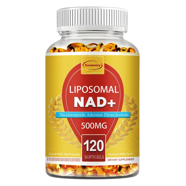 8940-775e10.jpg Liposomal NAD+ Capsules - Anti-aging, Replenish Energy, Enhance Focus, Support Cellular Health - 120 Capsules