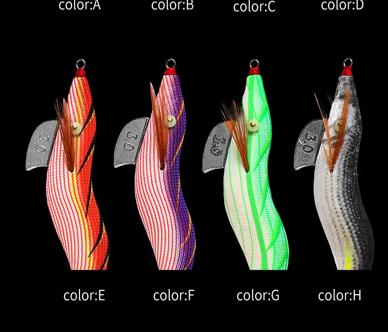 1 Stück 3,0 # 15,5g Tintenfisch Form Tintenfisch Haken Angeln Köder Egi Haken Tintenfisch Köder Wutong Holz Octopus Design Jigging Holz Köder – Detail 3