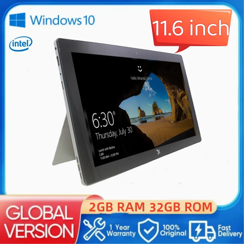 11.6'' Portable 2GB DDR3-RAM 32GB EMMC Windows 10  Tablets 1920x1080IPS 32bit Z3736F Quad Core HDMI 7000mAh Battery