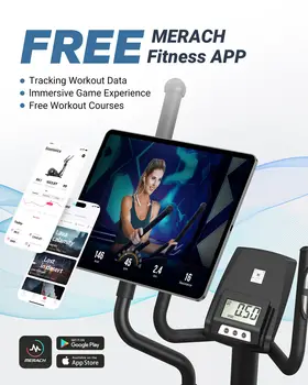 MERACH Elliptical Machine Elliptical Machine Home Hyper-Quiet Magnetic Drive System 16Levels Adjustable Resistance MERACH App 3