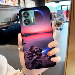Colorful Floral Soft Silicone Phone Case - Vibrant TPU Back Cover for Oukitel C35 (FV01YGM)