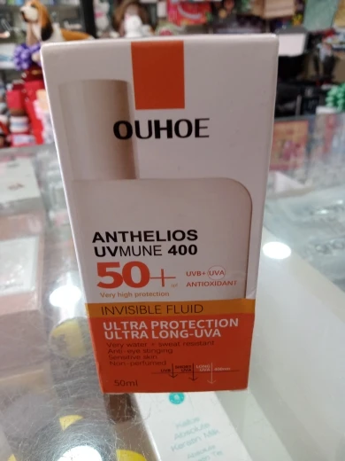 50ml Original Face Sunscreen Anti-Shine Invisible Fluid | Anti-Imperfection Ultra SPF50 Body Sunscreen Whitening photo review