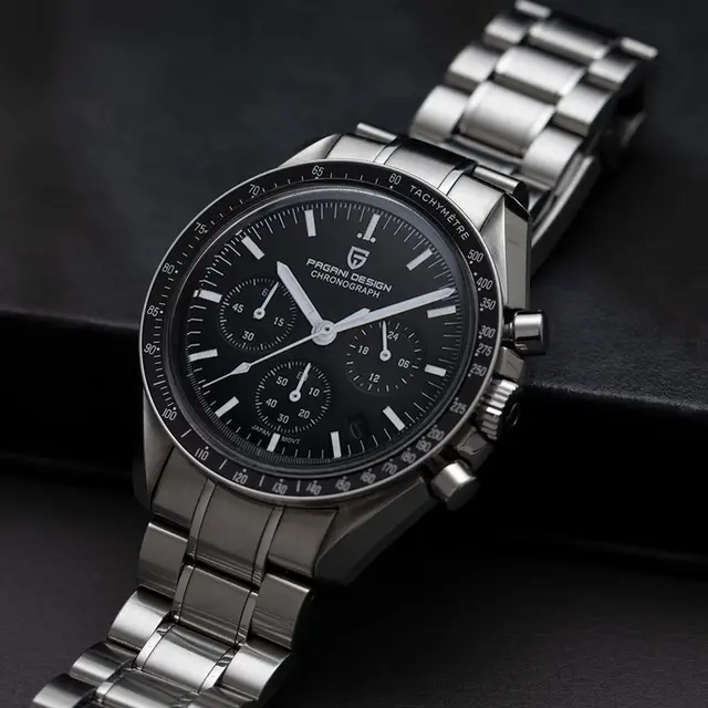 PAGANI DESIGN 2022 New Men's Watches Top Luxury Quartz Watch For Men Automatic Date Speed Chronograph Sapphire Mirror Wristwatch 5