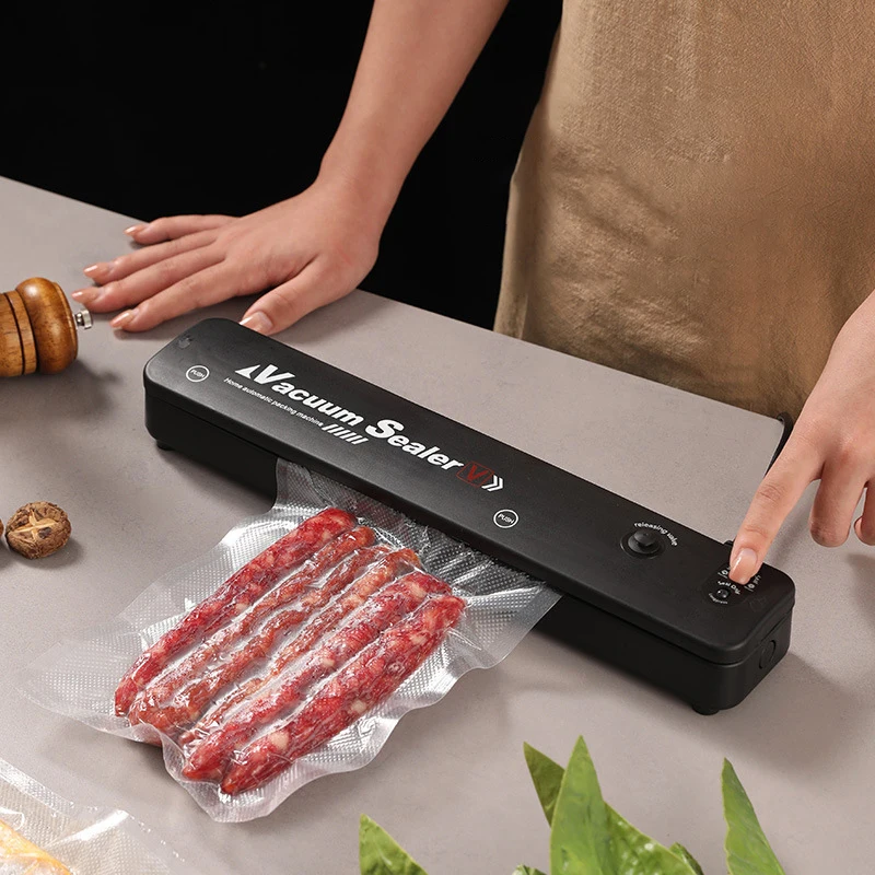 Vacuum Seal Bag and Sealing Machine Combo 2 in 1 Dual Mode Food Saver for Fruits Meat Snacks Sous Vide Preservation W/ 60 Bags