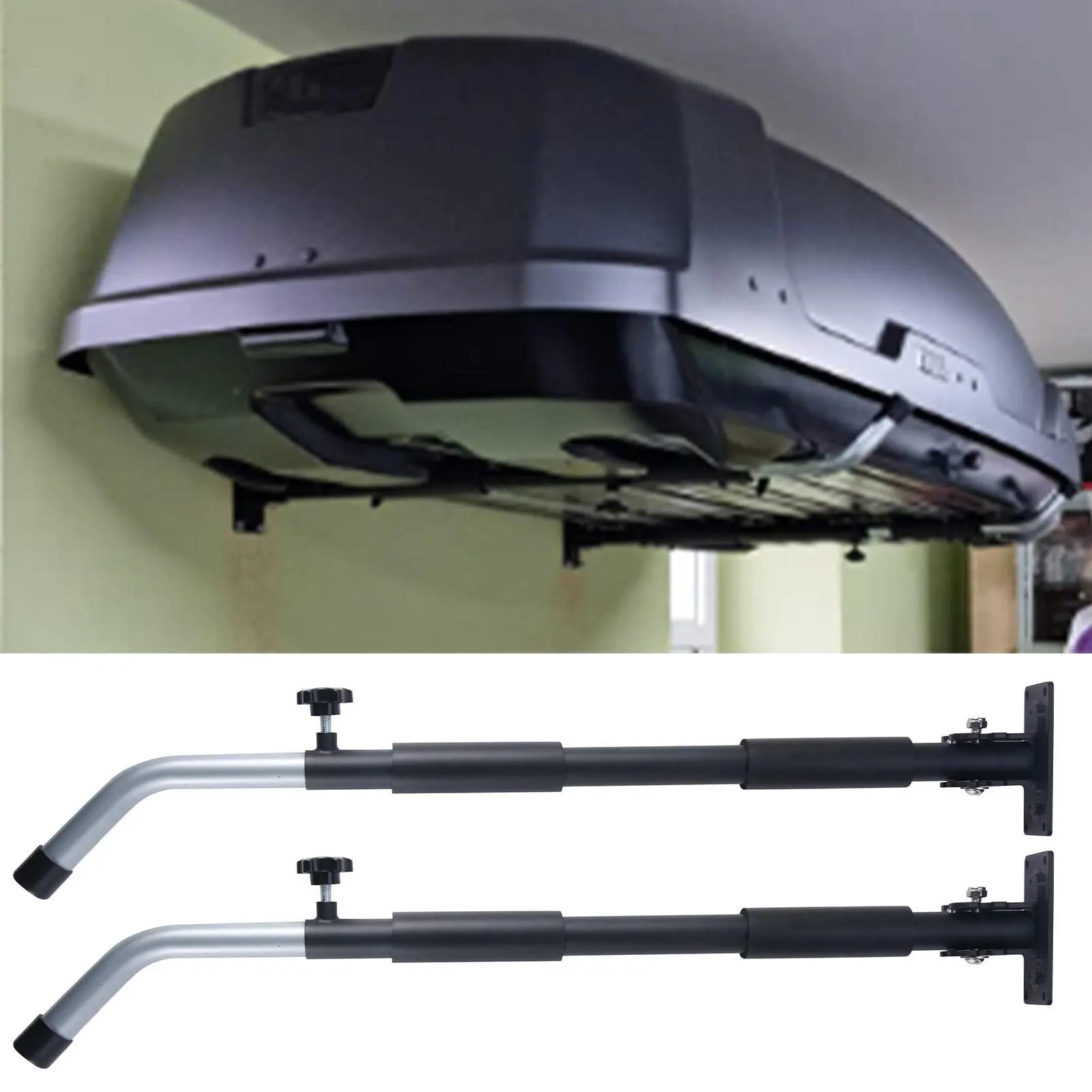 Car Exterior Parts Car Roof Luggage Side Wall Storage Rack Wall Mounted Bracket 75 kg Load Capacity For Surfboards Kayaks