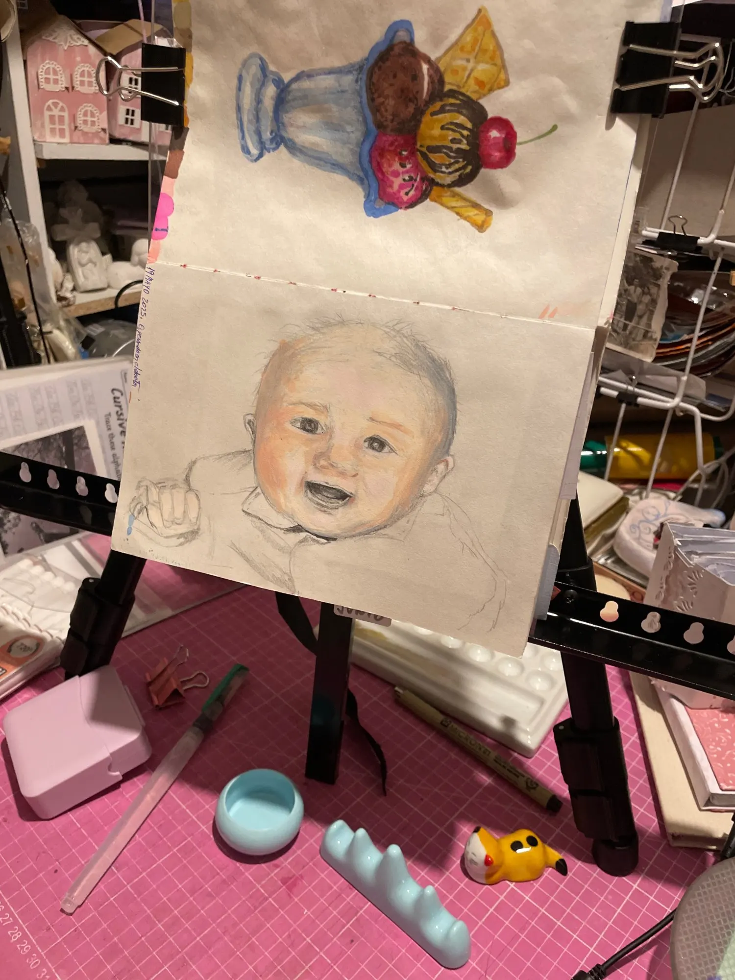 Quick-Fold Tripod Art Easel - Adjustable Drawing Stand