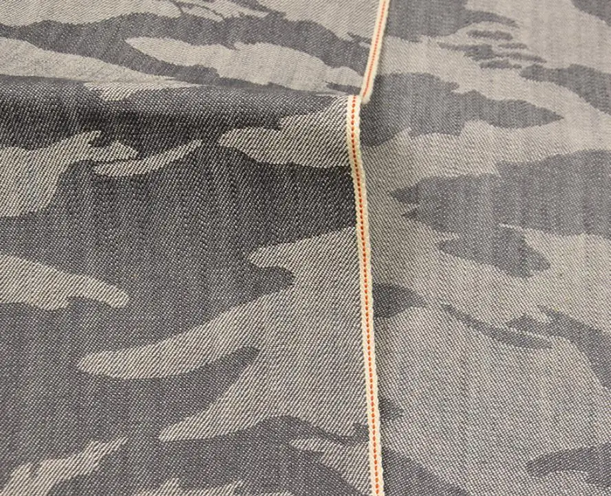 10 Oz Grey Selvedge Denim Camouflage Jean Jacket Fabric W82612DY 7 A1401a0f4c8b1441f94065fcd62edf4a0M