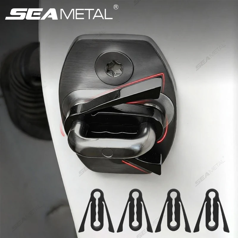 SEAMETAL Upgraded Shock Absorber for Side Door Soft Silicone Pad Car Door Buckle Cushion Soundproof Anti-Vibration er Pad