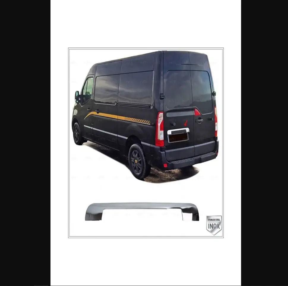 

Для Renault Master хромированная крышка для багажника Cover 2010 и выше модели из нержавеющей стали-хромовый дизайн спортивный гоночный рассеиватель