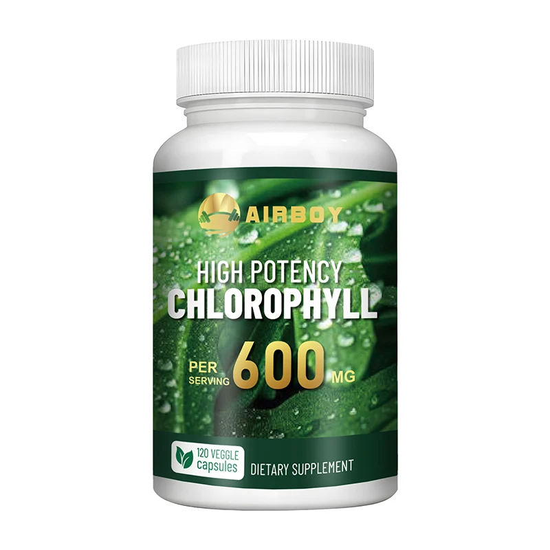 thumbnail image 1 of Cápsulas de clorofila de 600 mg: salud de la piel, eliminación natural del mal olor corporal, aliento con mal olor - 120 cápsulas, 1 of 5