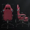 GTPLAYER Gaming Chair Adjustable Ergonomic Faux Leather Swiveling PC & Racing Game Chair with Built-in Speakers,Footrest 3