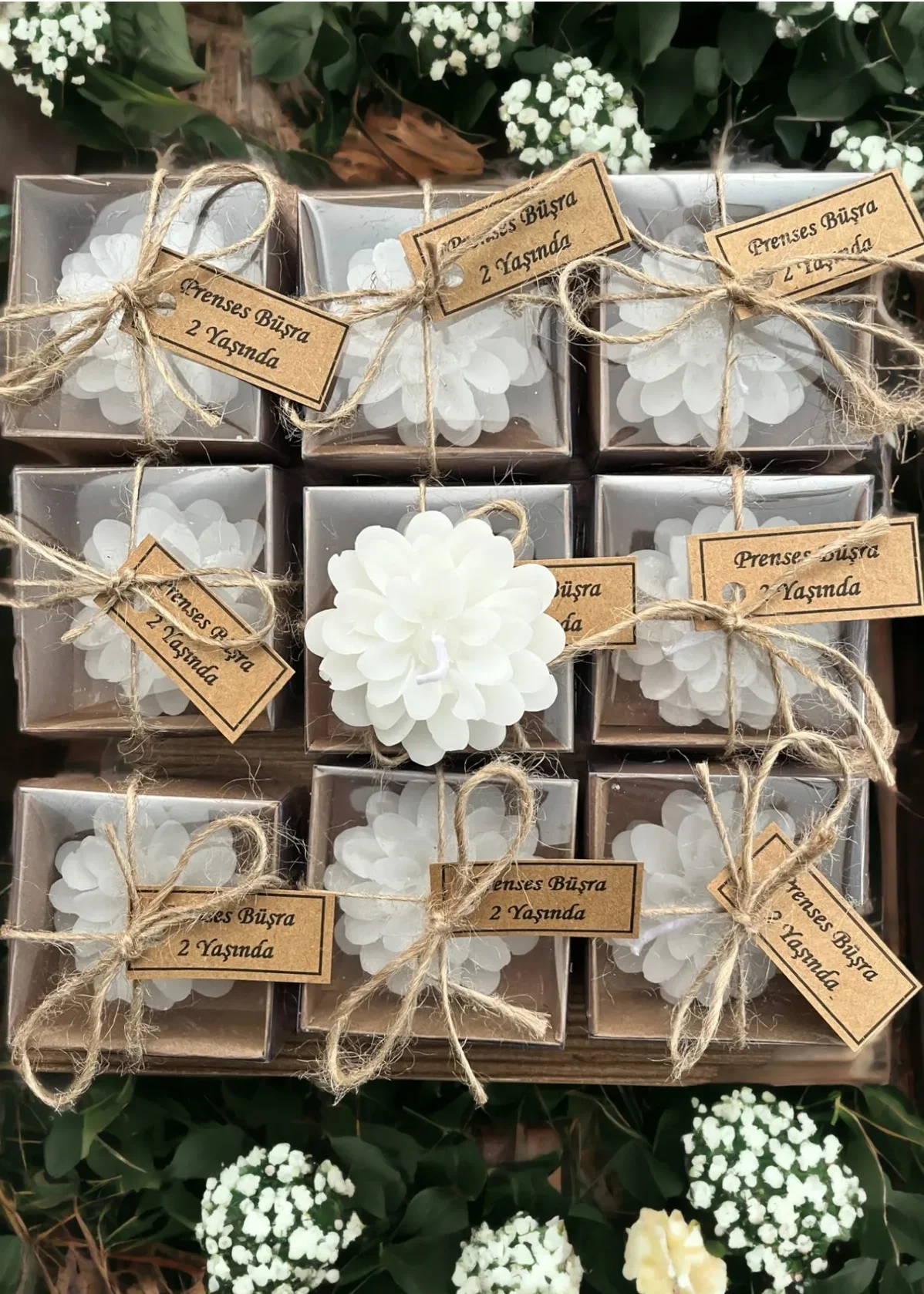 

Personalized Wedding Candle Favors, Rose Candle Gifts Bulk, Candle Gift Box Set, Bridesmaid Candle, Flower Candle, Babyshower