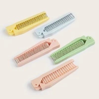 Portable Folding Comb Hair Brush Travel Massage Comb Anti Detangling HairBrush Dry And Wet Hair Brush Styling Tools Random Color 2