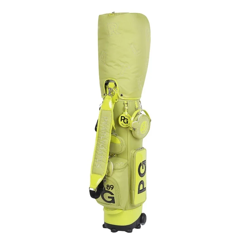 

Golf Club Bag Modern High Quality Yellow Color Kick Stand Pouch PU Material Waterproof Standard Portable Ultra-light Ball Bag