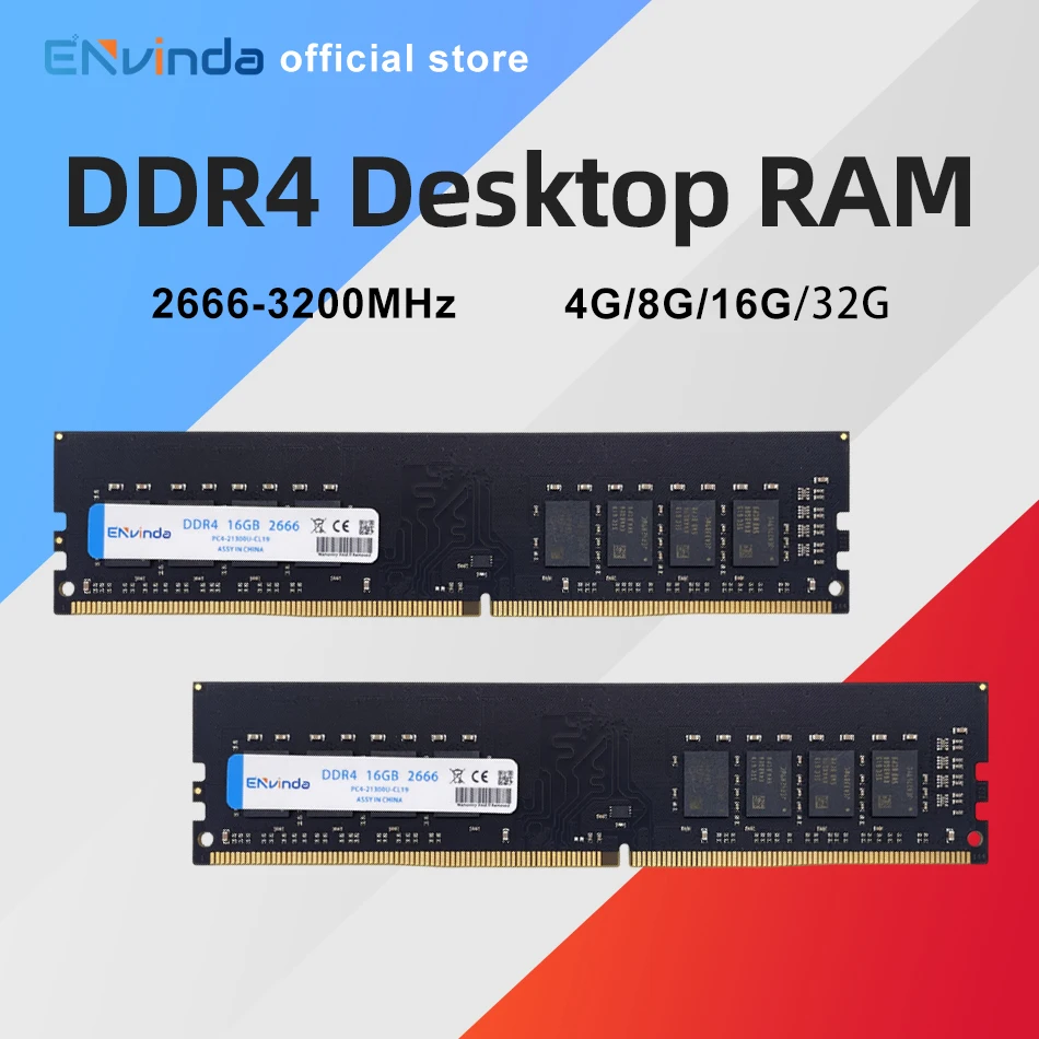 ENVINDA DDR4 PC RAM メモリア 8 ギガバイト 16 ギガバイト 3200MHz 