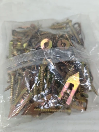 100/50set Self Tapping Screws Self Drilling Anchors Screws Drywall Anchors Easy Application for Gypsum Plasterboard Dowel photo review