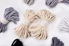9mm x 10M Chunky Braided Cord  Pure Cotton Cord Thick Macrame Cord for Jewelry Making & Knot, Hand Knitting Cord 4