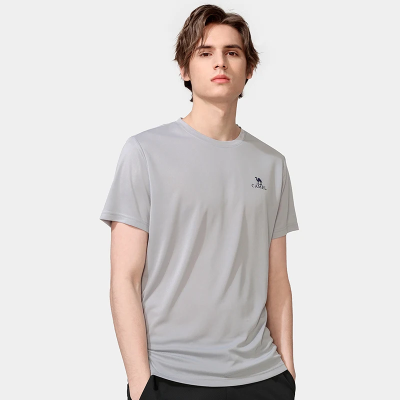 GOLDEN CAMEL Sports T-Shirts Men Women Quick Dry Short Sleeves Casual Elasticity Tops Shirt for Men Breathable Summer 2023 New
