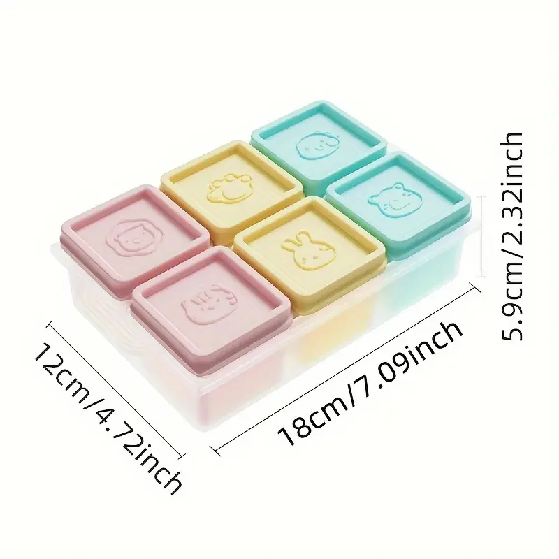 1 Pack of 6 Silicone Food Storage Containers (with Lids), Reusable, Suitable for Meal Prep, a Must-Have for Home and Outdoor Use