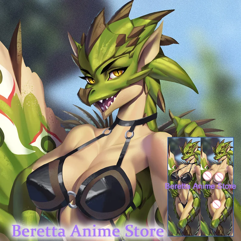 

Dakimakura Anime Rathian Furry Double-Sided Print Life-size Body Pillow Cover