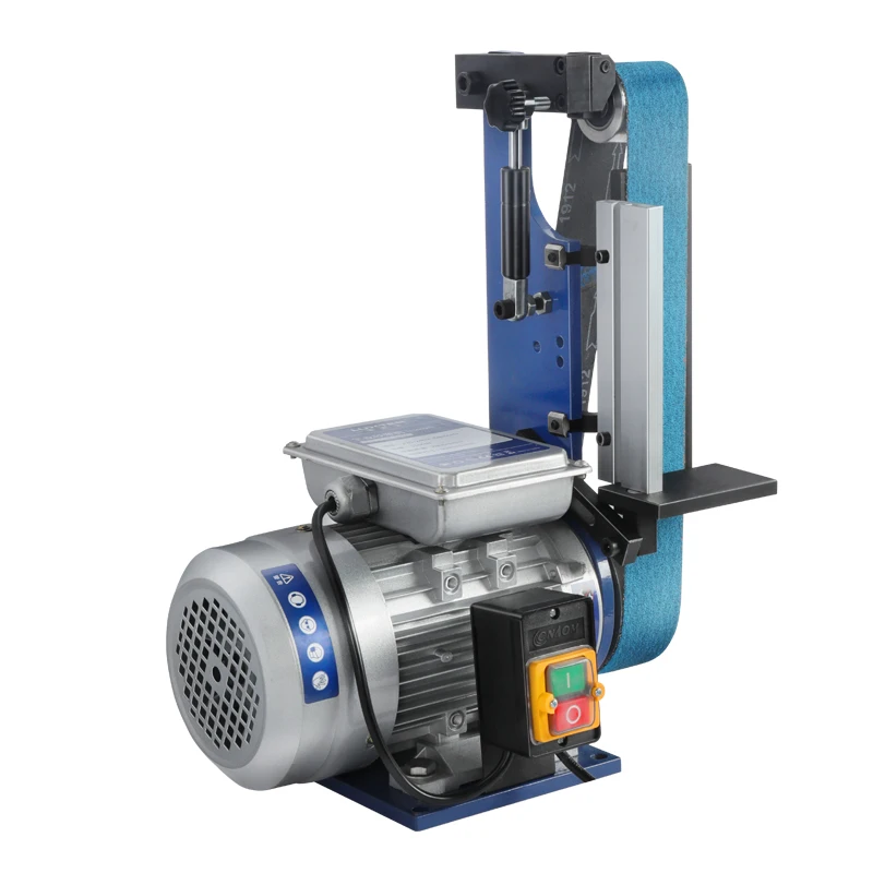 

1.5 KW Industrial Vertical Metal Belt Polishing Machine Woodworking Multifunctional Stainless Steel Deburring Sharpener 220/380V