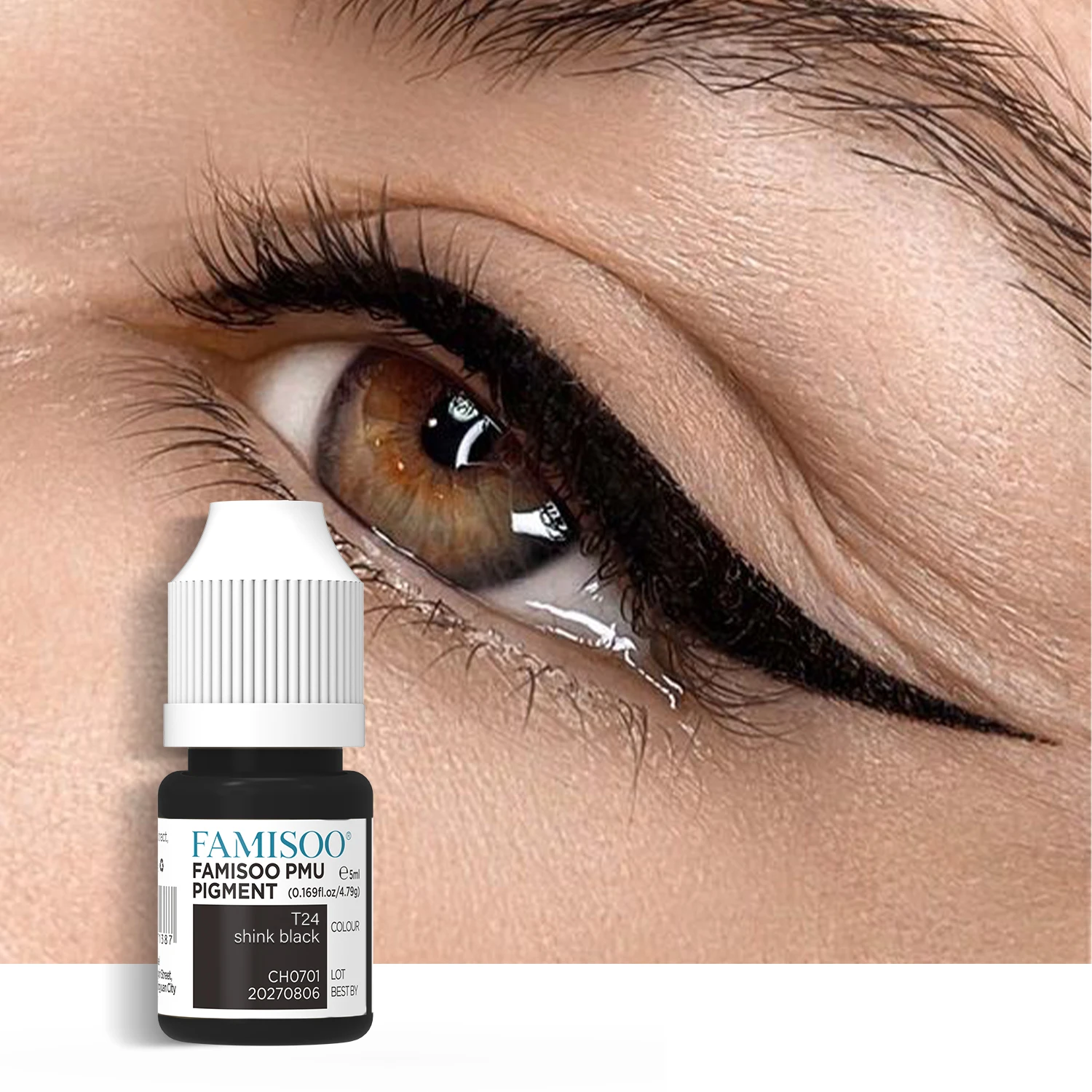 FAMISOO 5ml Professional Tattoo Ink Set Eyebrows and lips Eyeliner Tattoo color Microblading pigments