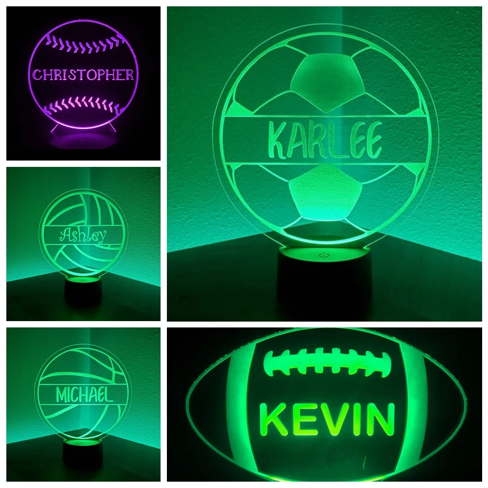  Edge Lit Sign Croation Soccer HNK HAJDUK SPLIT Futbol, Table  Light, Night Light : Handmade Products