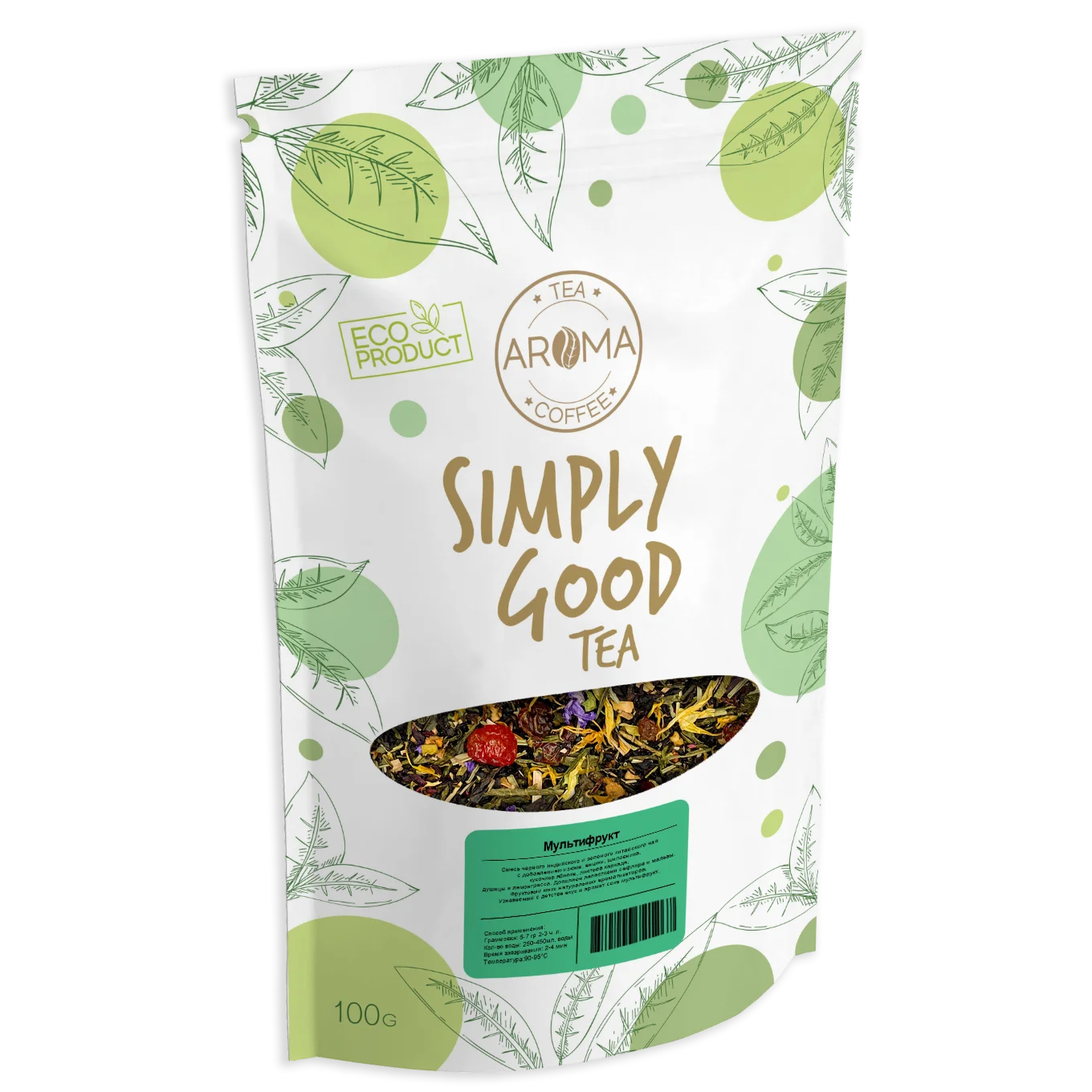 Рисунок 4 - Чай черный с добавками 100 г Мультифрукт (черный