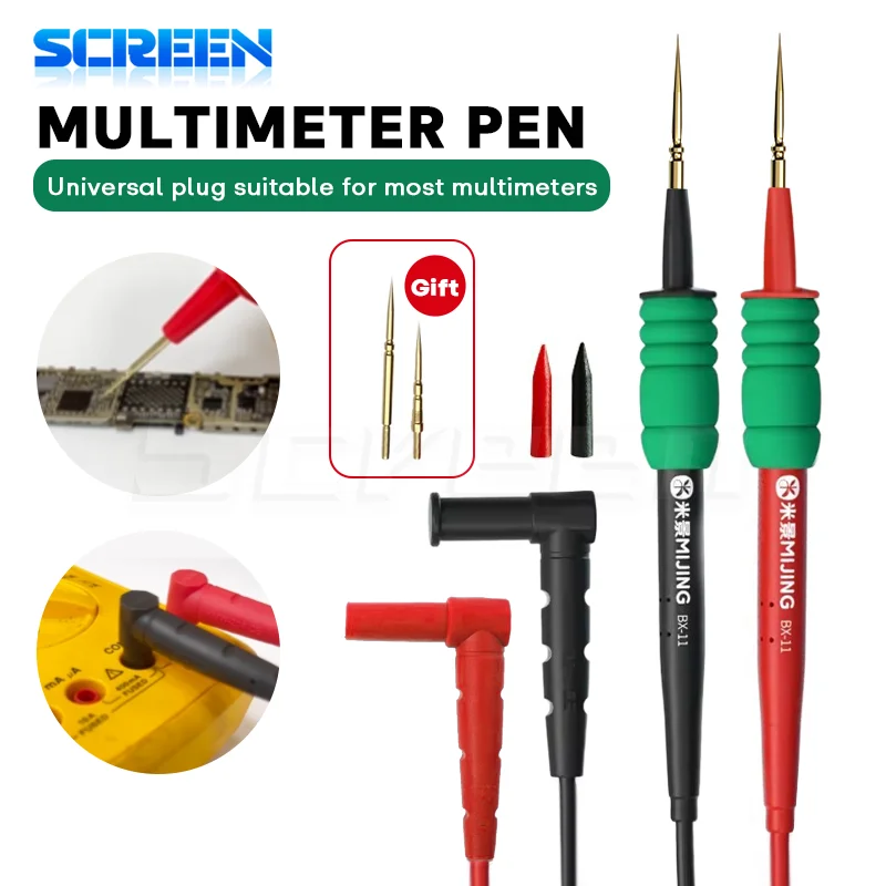 Mijing BX-11 Universal-Multimeterstift Hochpräziser, ultra-scharfer digitaler Messgerätezeiger, Universal-Spannungserkennungswerkzeug, Strom- und Spannungserkennungsmultimeter, Universal-Stiftwerkzeug