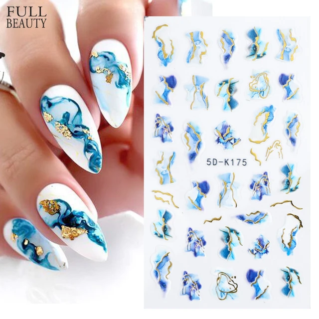 Nail Art Sticker - Peacock 711 — Glitz Accessories & Such.