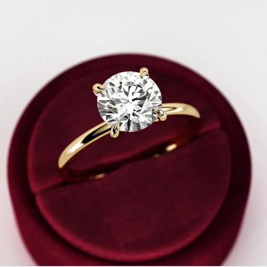 Рисунок 2 - Кольцо обручальное круглое с бриллиантами 2 карата