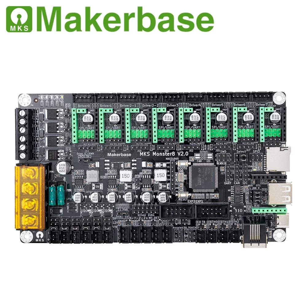 Makerbase Monster8 V2 32Bit Control Board 3D Printer parts TMC2209 for Voron VS Spider Octopus for all FDM 3D Printer