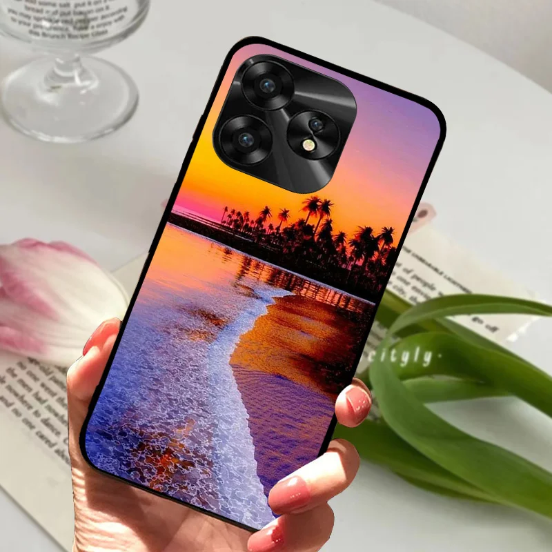 NFC Silicone Shockproof Soft TPU Phone Cover with Animal Cartoon Design