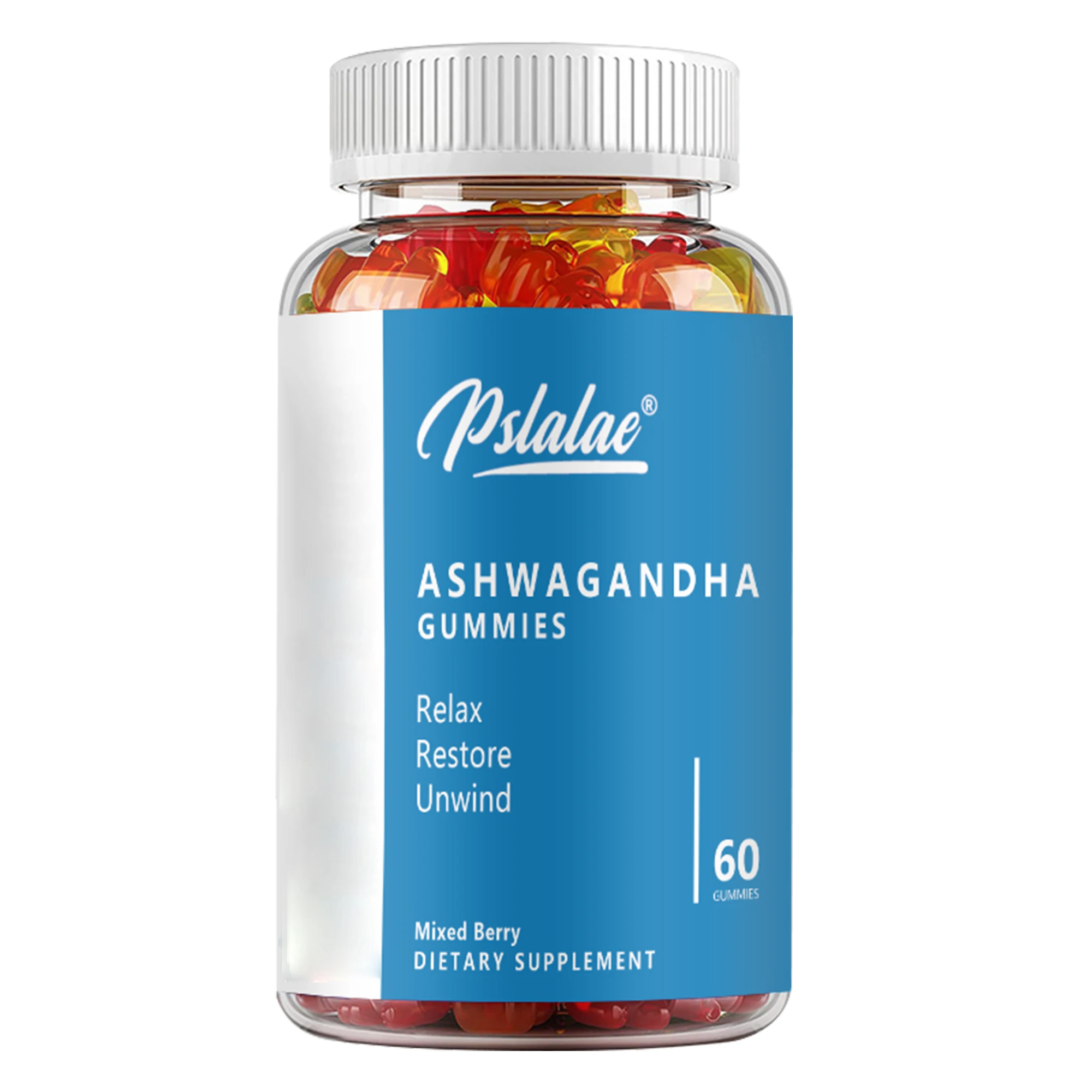 thumbnail image 1 of Gomitas de ashwagandha: alivian el estrés y la ansiedad, mejoran el sueño y refuerzan la inmunidad - 60 gomitas, 1 of 5