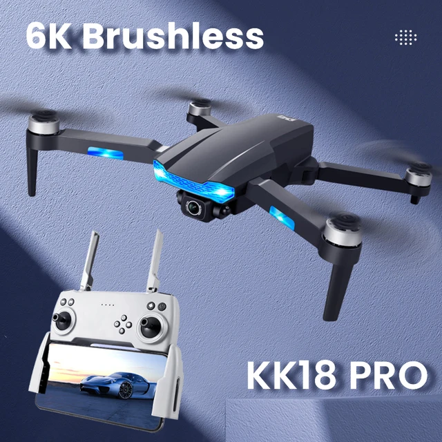 Kk pro drone gps brushless g wifi fpv with k hd camera optical flow positioning remote
