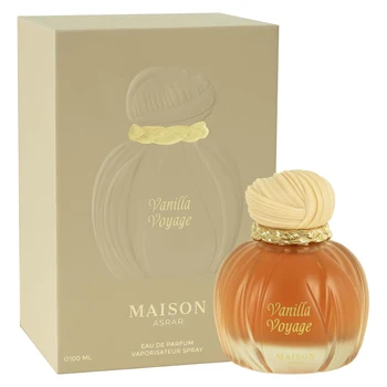 Vanilla Voyage Eau de Parfum by Maison Asrar, Gourmand Vanilla Perfume for Women Men, Long Lasting Sweet Fragrance, 100ml EDP