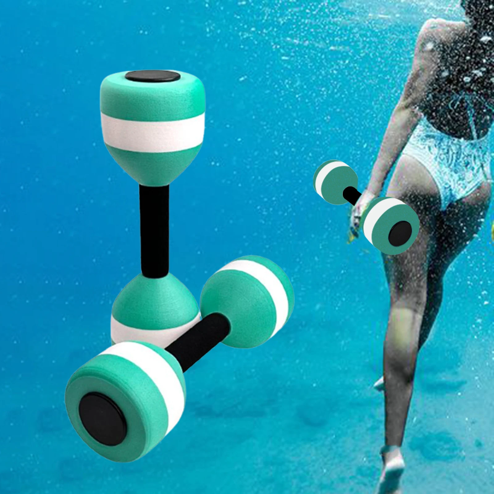 thumbnail image 2 of Pool Fitness Discs - 2X Floating Foam Water Training 2 of 12